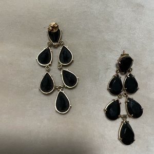 Black Onyx and 18k Gold over brass